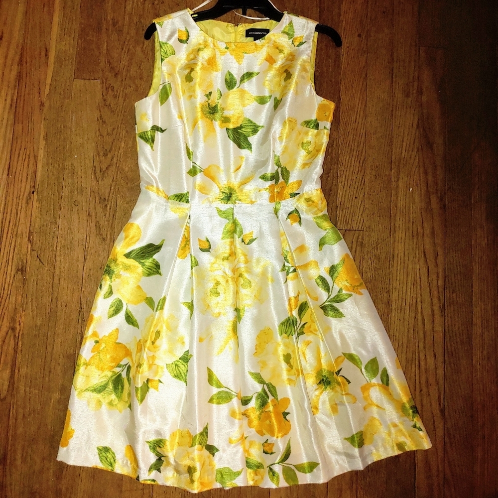 Liz Claiborne Yellow Floral Dress